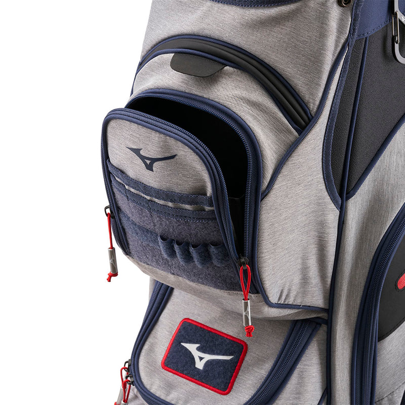 Mizuno BR-D4C Cart Bag - Grey/Navy