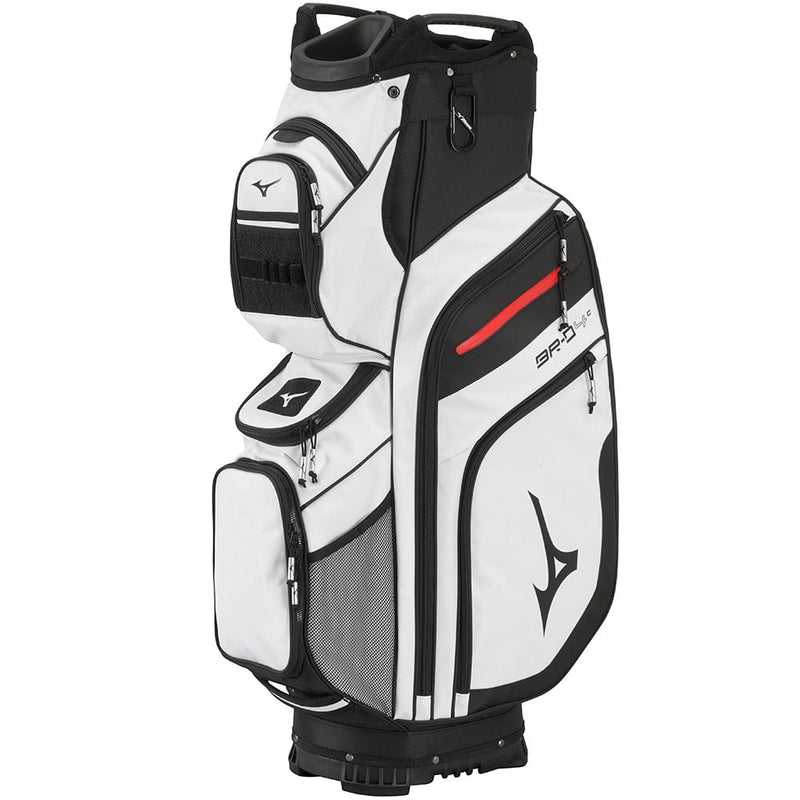 Mizuno BR-D4C Cart Bag - White/Black