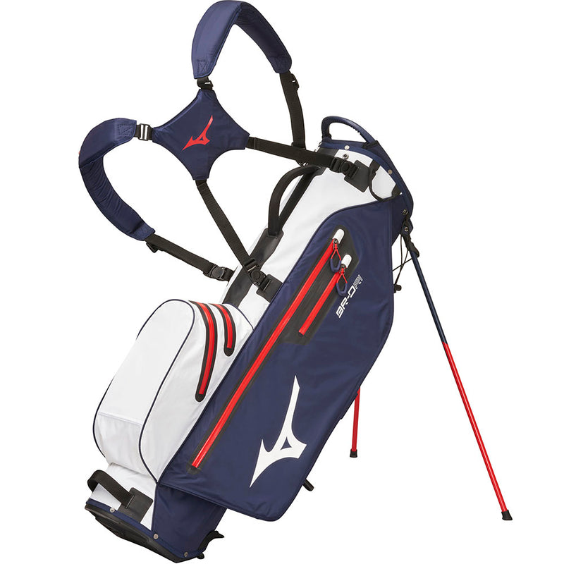 Mizuno BR-DRI Waterproof Stand Bag - Navy/White