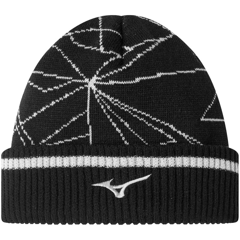 Mizuno Breath Thermo Graphic Beanie Hat - Black