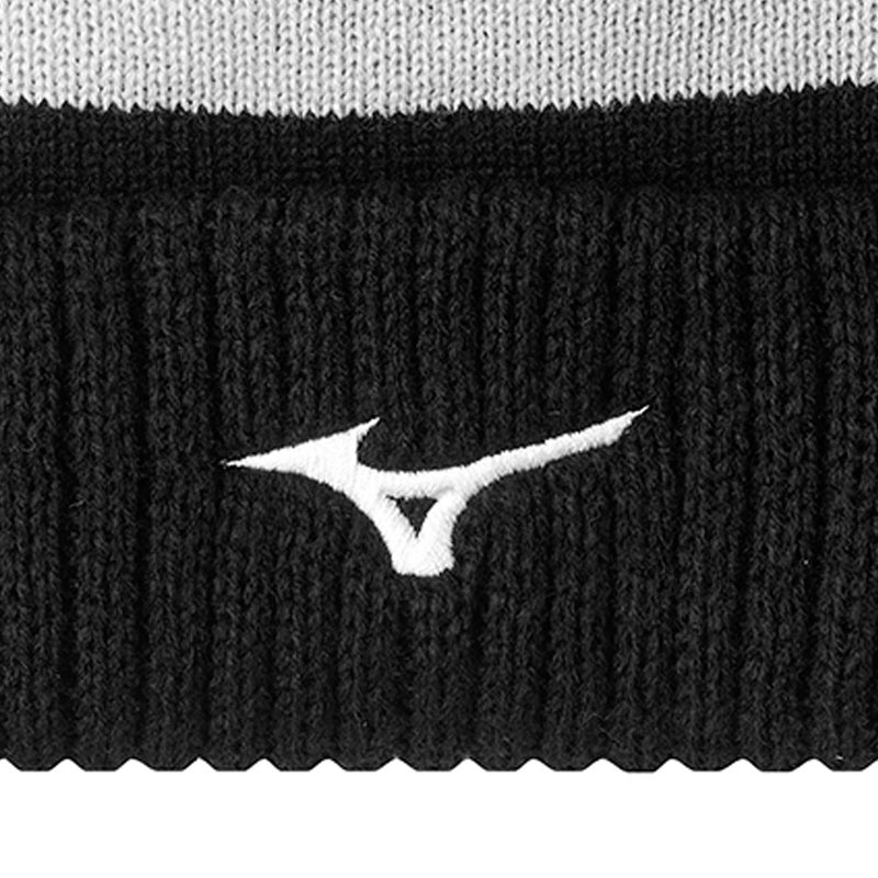 Mizuno Breath Thermo Pom Beanie Hat - Black