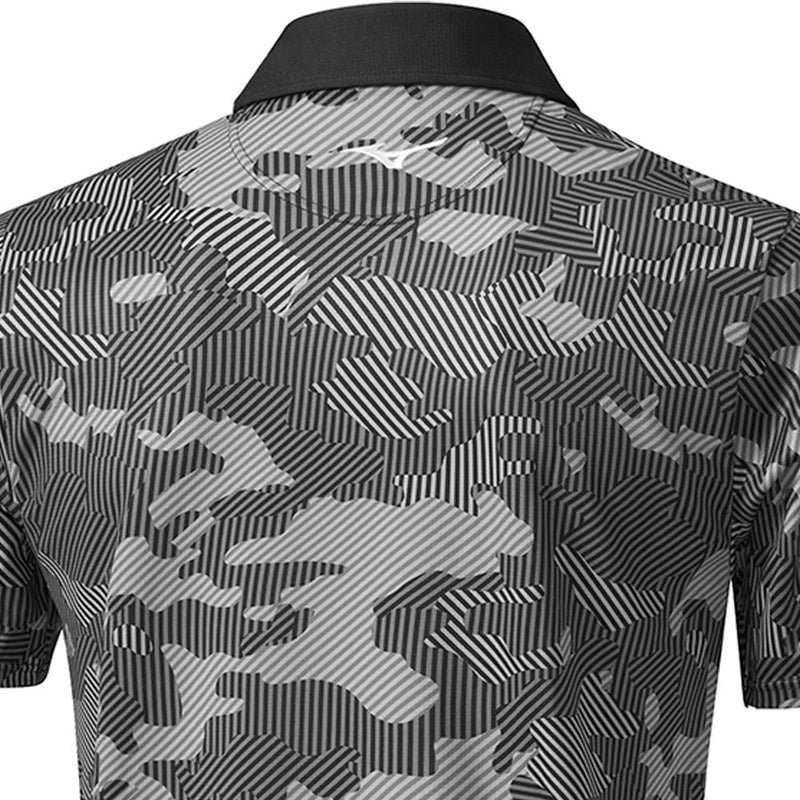 Mizuno Camo Polo Shirt - Black