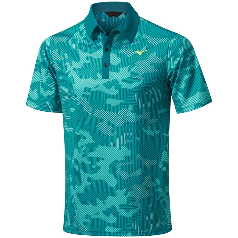 Mizuno Camo Polo Shirt - Dark Green