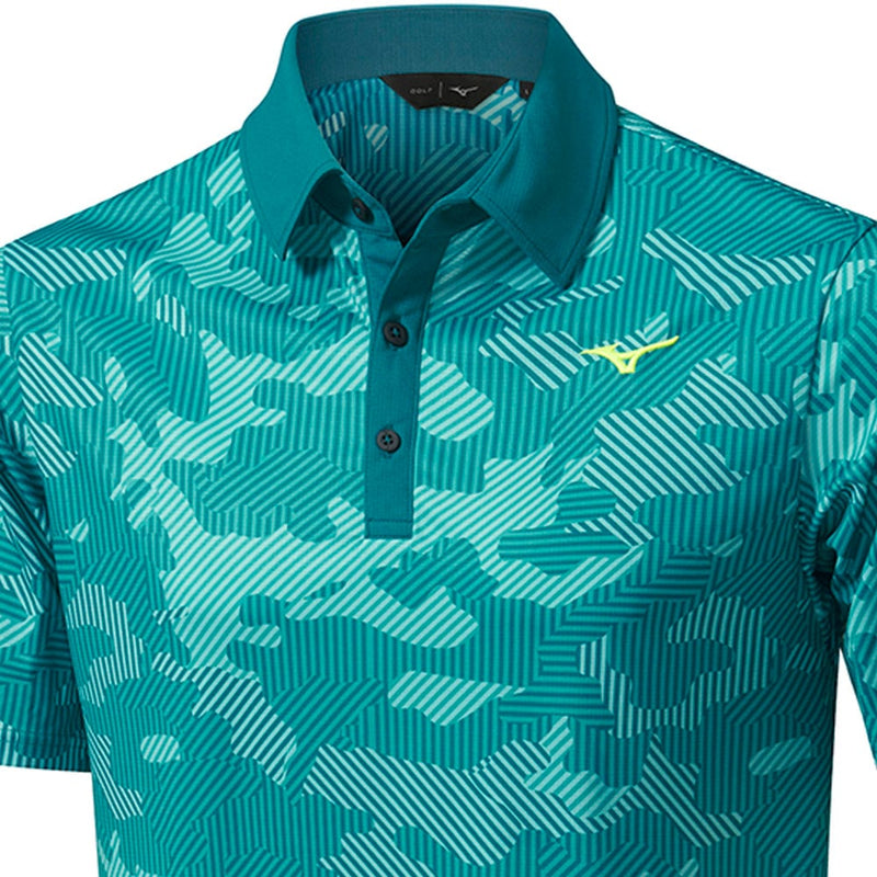 Mizuno Camo Polo Shirt - Dark Green