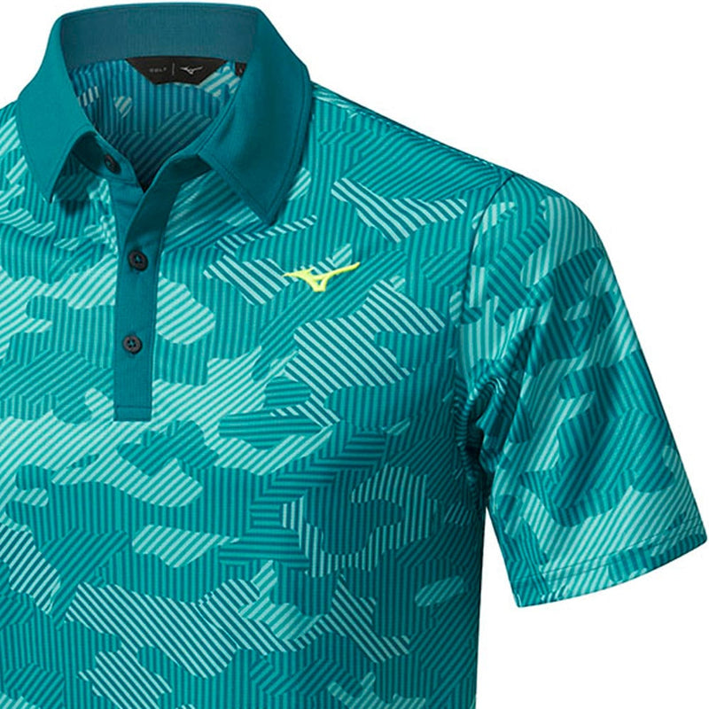 Mizuno Camo Polo Shirt - Dark Green