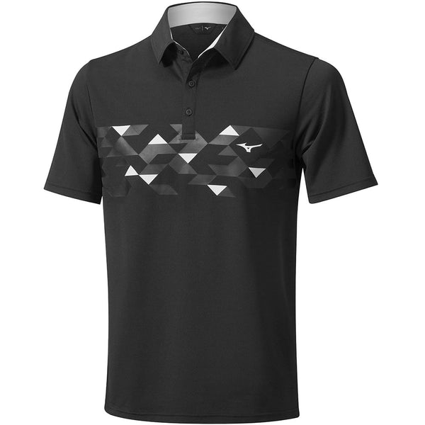 Mizuno Checker Polo Shirt - Black