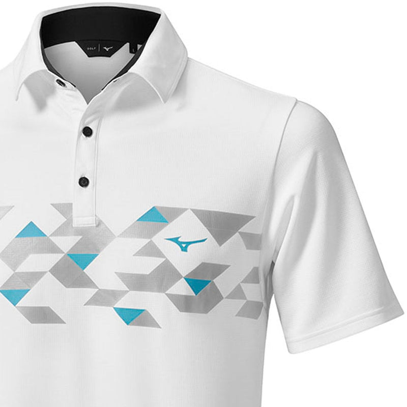 Mizuno Checker Polo Shirt - White