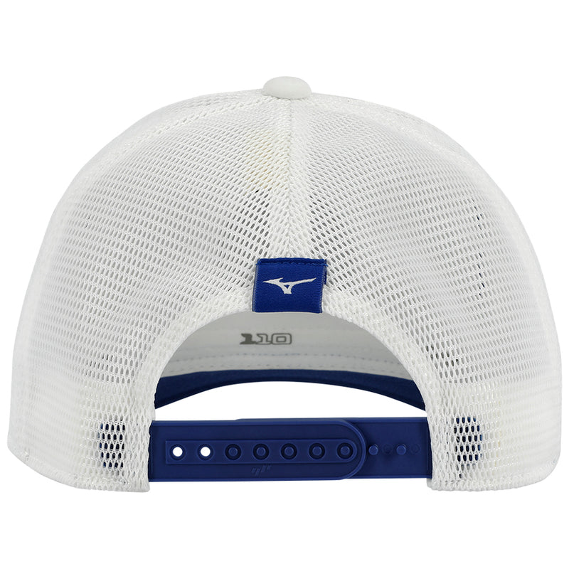 Mizuno Crossed Clubs Mesh Cap - White