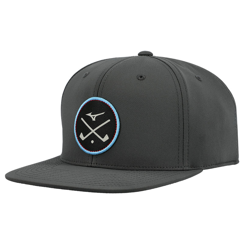 Mizuno Crossed Clubs Snapback Cap - Charcoal