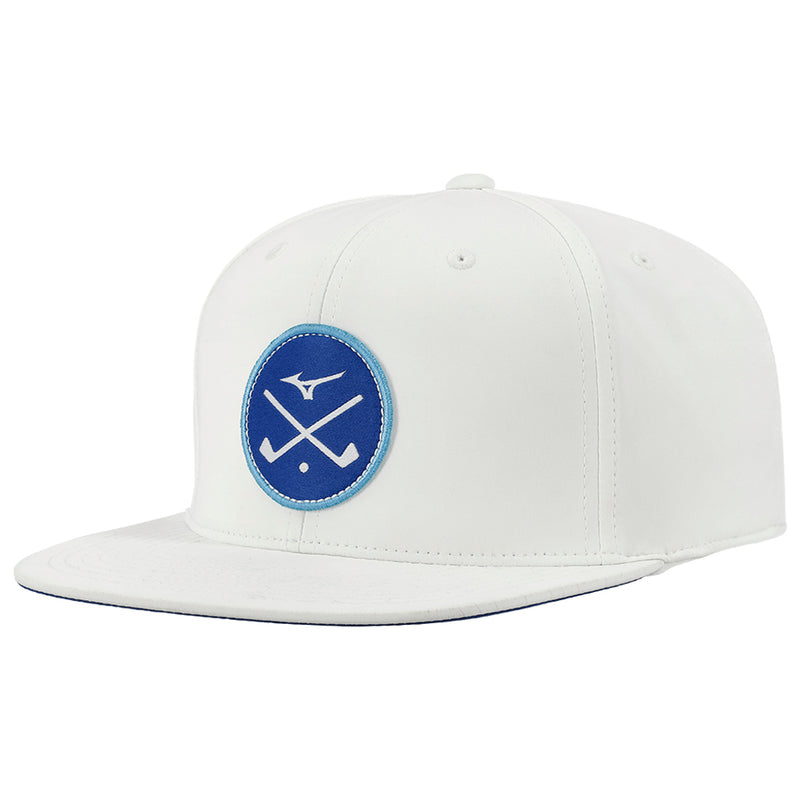 Mizuno Crossed Clubs Snapback Cap - White