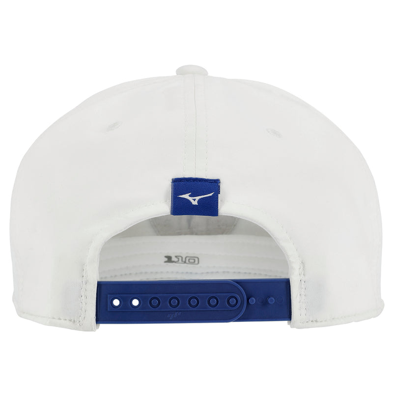 Mizuno Crossed Clubs Snapback Cap - White