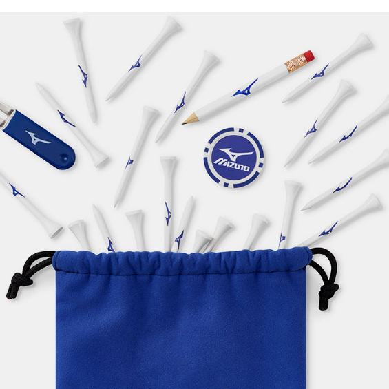 Mizuno Gift Pack (Tees/Pitch Marker/Ball Marker/Pencil/Bag)