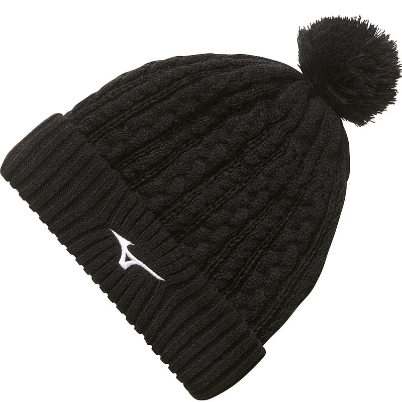 Mizuno Knit Bobble Hat - Black