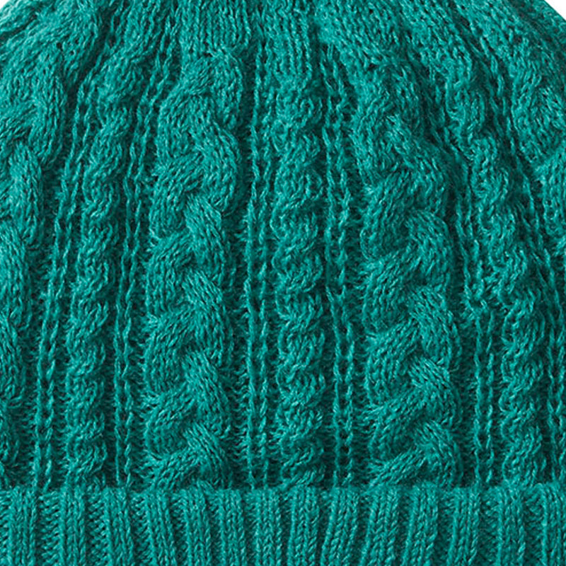 Mizuno Knit Bobble Hat - Dark Green