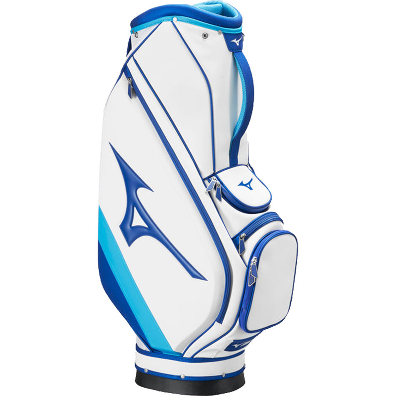 Mizuno Tour Staff Cart Bag - White/Blue