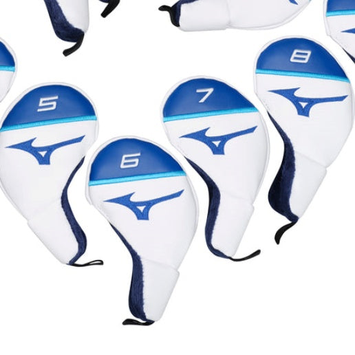 Mizuno Tour Iron Headcovers - White/Blue