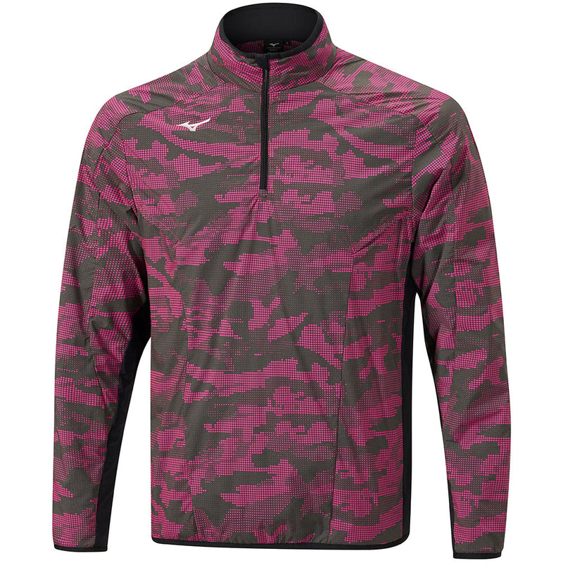 Mizuno Winter Stretch 1/4 Zip Jacket - Pink Camo