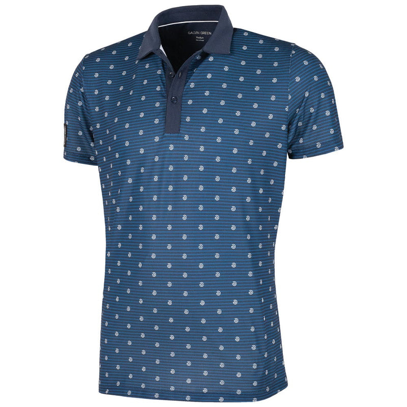 Galvin Green Monty V8+ Polo Shirt - Navy/White