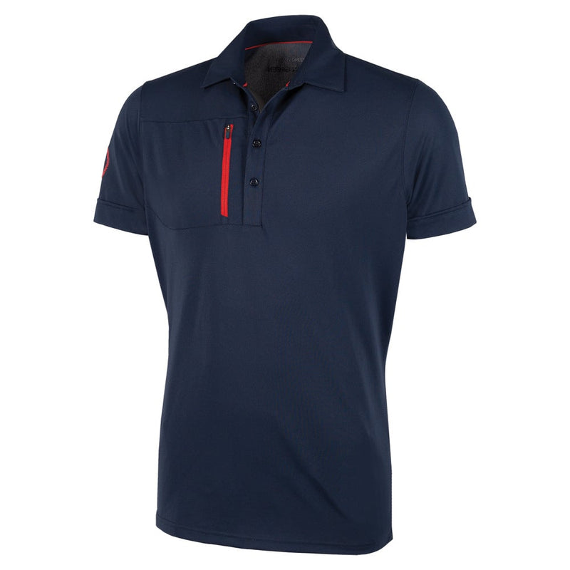 Galvin Green Morton Polo Shirt - Navy/Red