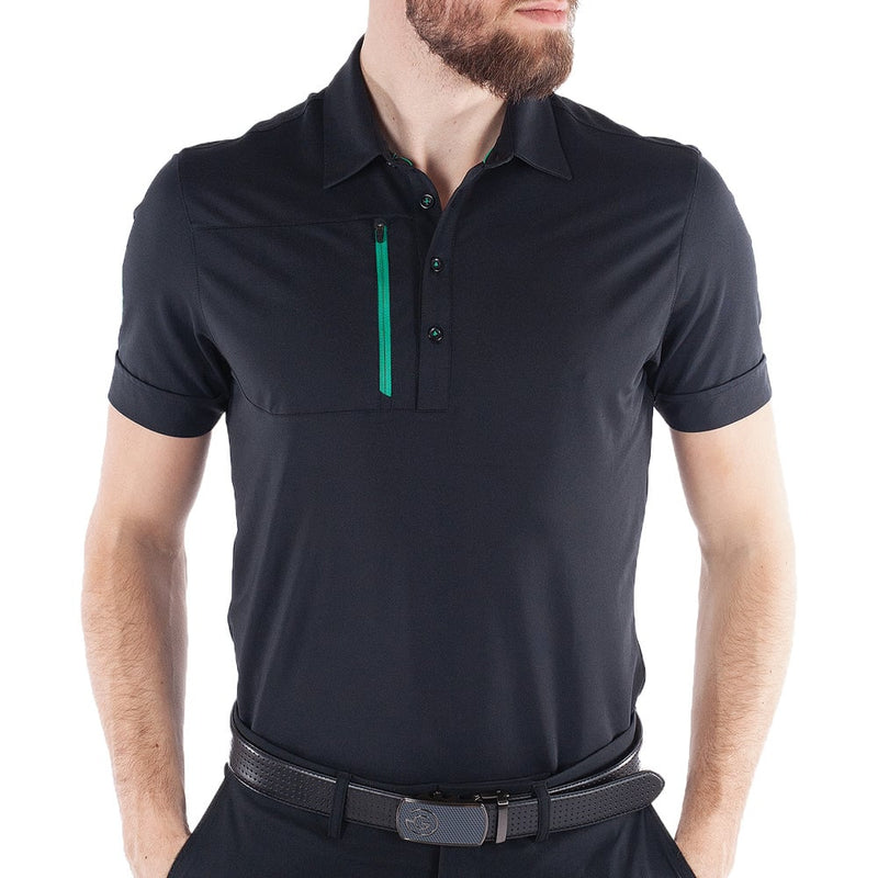 Galvin Green Morton Polo Shirt - Black/Green