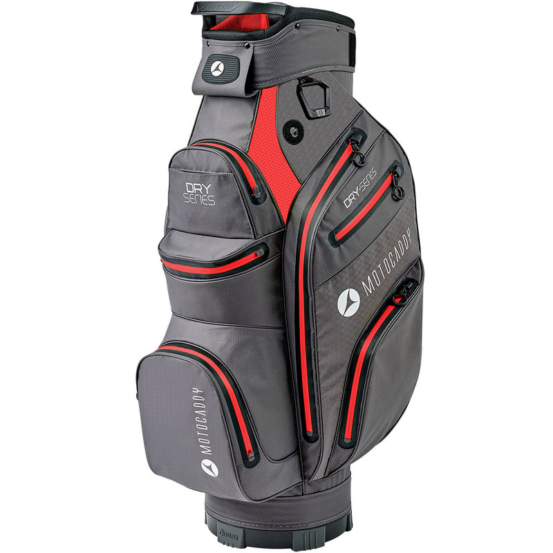 Motocaddy Dry Series Waterproof Cart Bag - Charcoal/Red