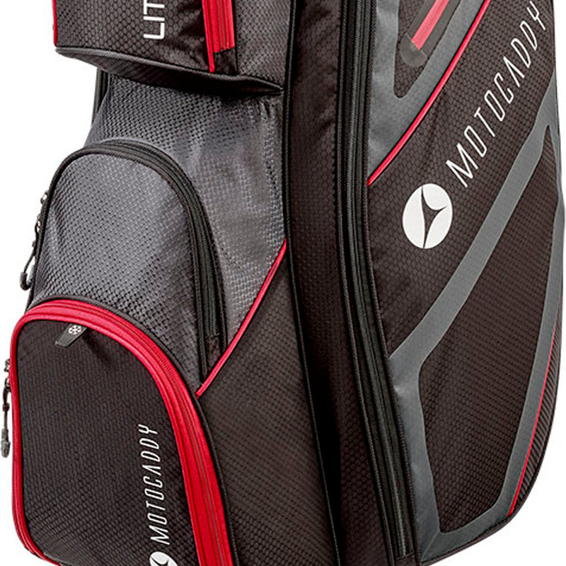 Motocaddy Lite Series Cart Bag - Black/Red