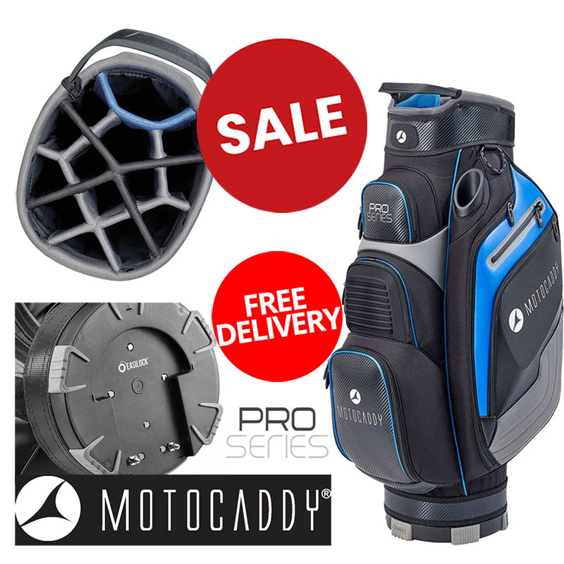 Motocaddy Pro Series Cart Bag - Black/Blue