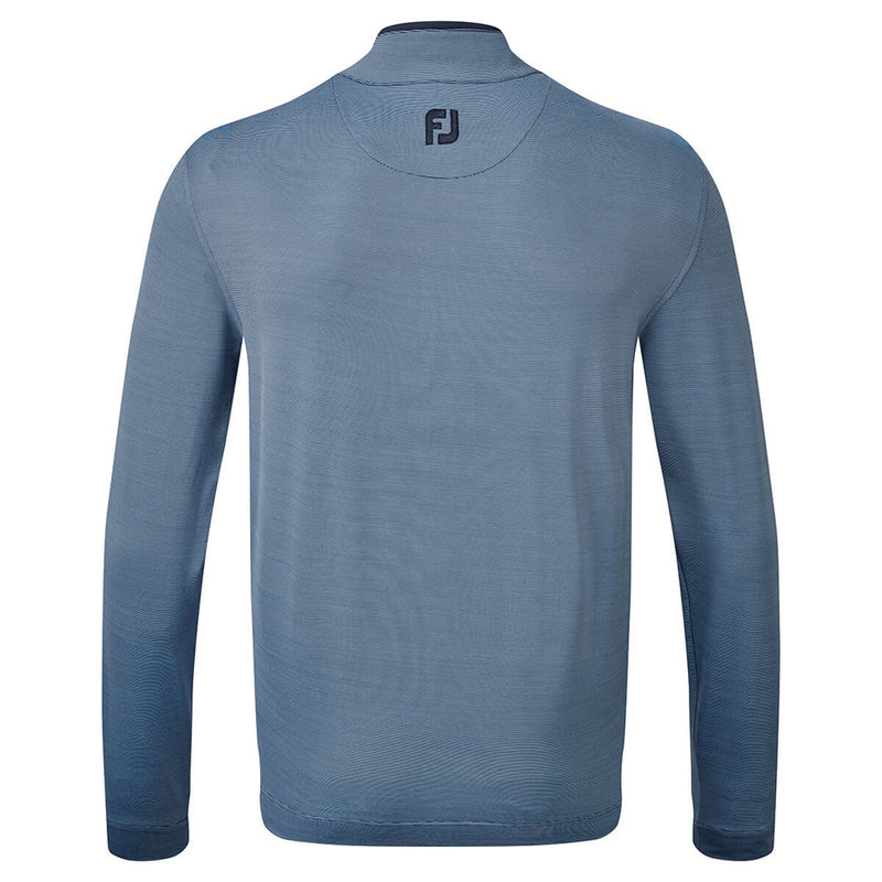 FootJoy Lightweight Microstripe Chill-Out Sweater - Navy/Lagoon