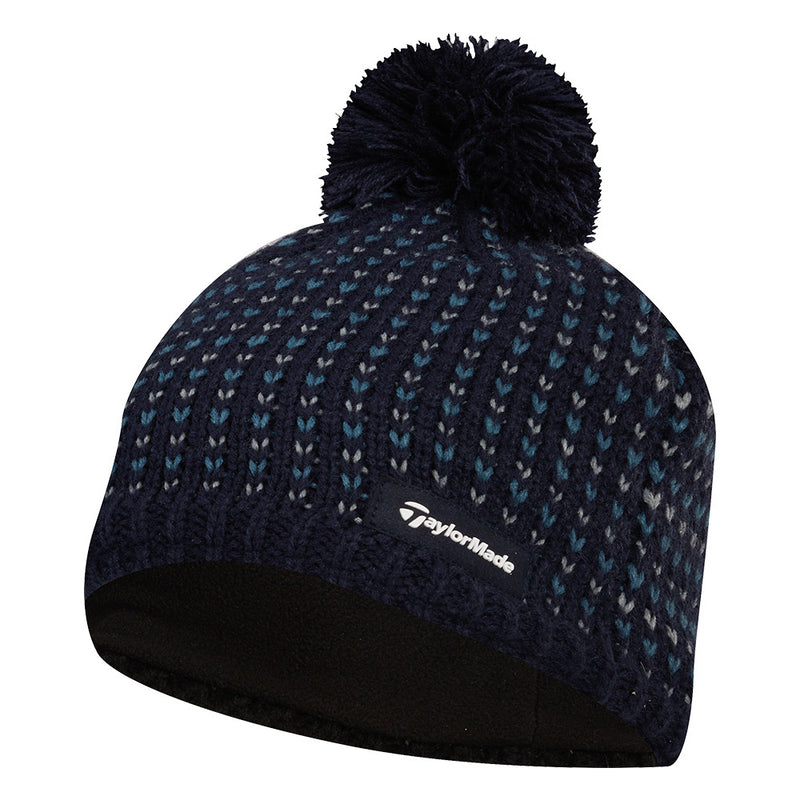 TaylorMade Ladies Pom Beanie - Navy