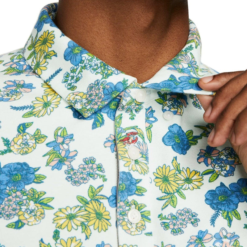 Nike Dri-FIT Player Floral Print Polo Shirt - Barely Green/Brushed Silver