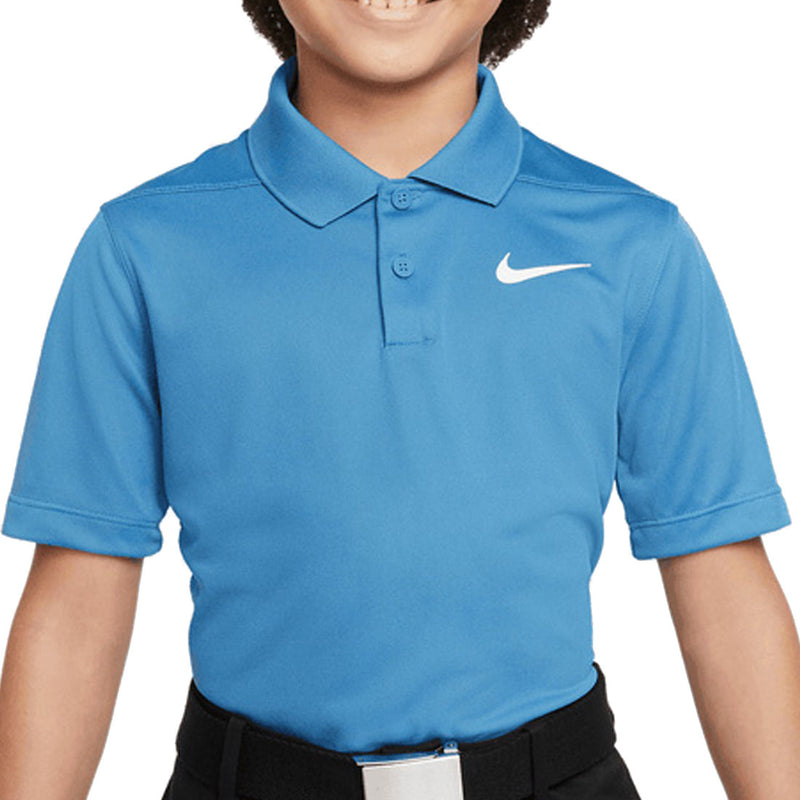 Nike Dri-FIT Victory Big Kids' Polo Shirt - Dutch Blue/White