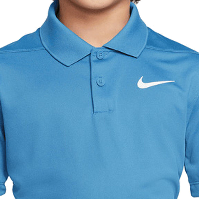 Nike Dri-FIT Victory Big Kids' Polo Shirt - Dutch Blue/White