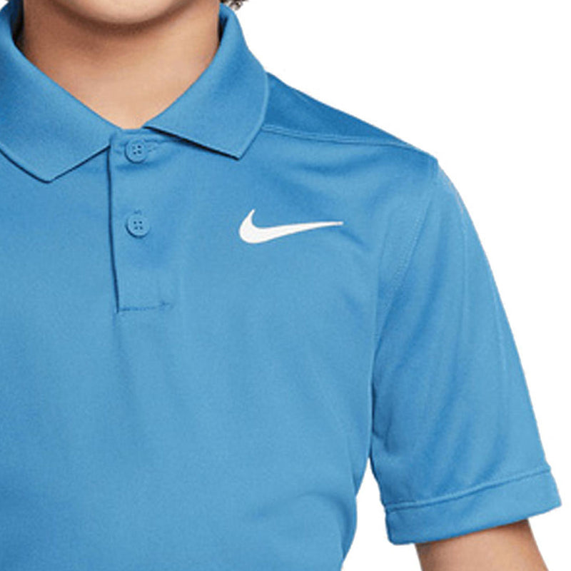 Nike Dri-FIT Victory Big Kids' Polo Shirt - Dutch Blue/White