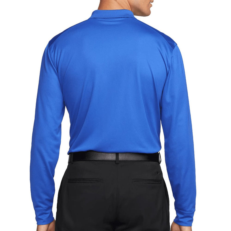 Nike Dri-FIT Victory Long Sleeved Polo Shirt - Game Royal/White