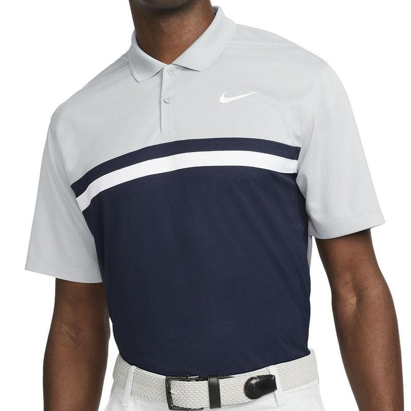 Nike Dri-FIT Victory Polo Shirt - Light Smoke Grey/Obsidian/White