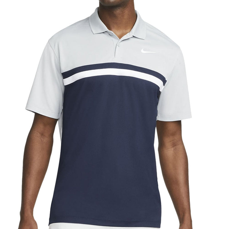 Nike Dri-FIT Victory Polo Shirt - Light Smoke Grey/Obsidian/White