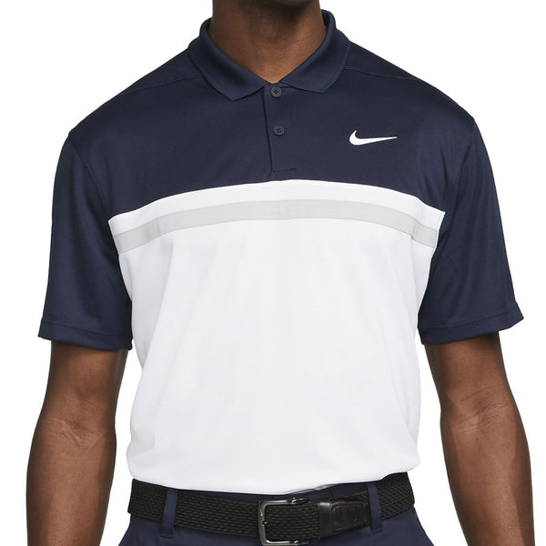 Nike Dri-FIT Victory Polo Shirt - Obsidian/White/Light Smoke Grey