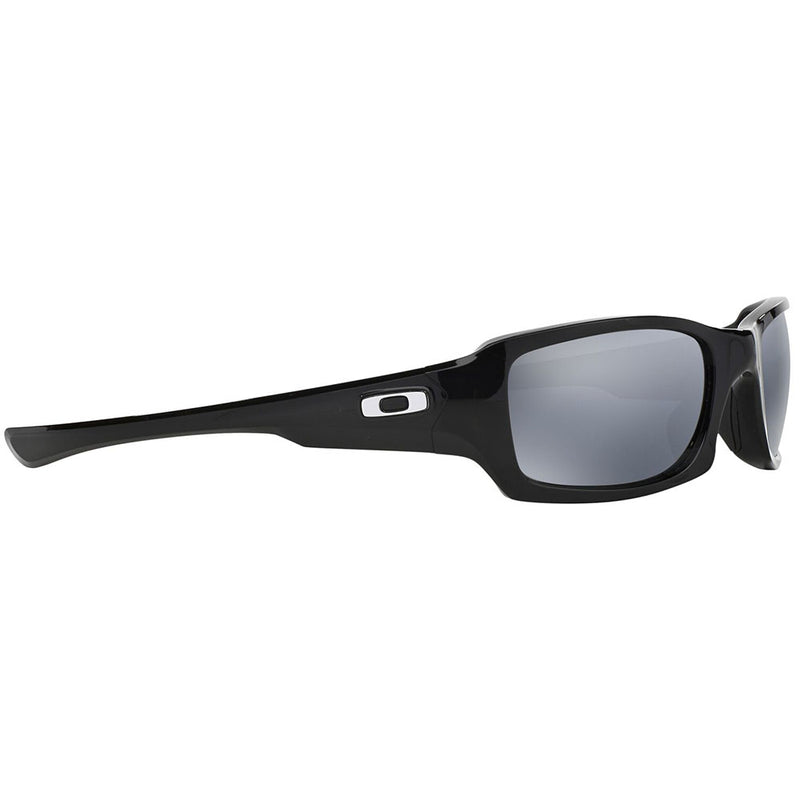 Oakley Fives Squared Sunglasses - Black Iridium Polarized Lens - Polished Black Frame