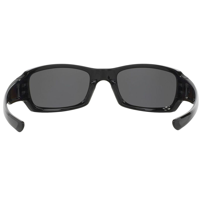 Oakley Fives Squared Sunglasses - Black Iridium Polarized Lens - Polished Black Frame