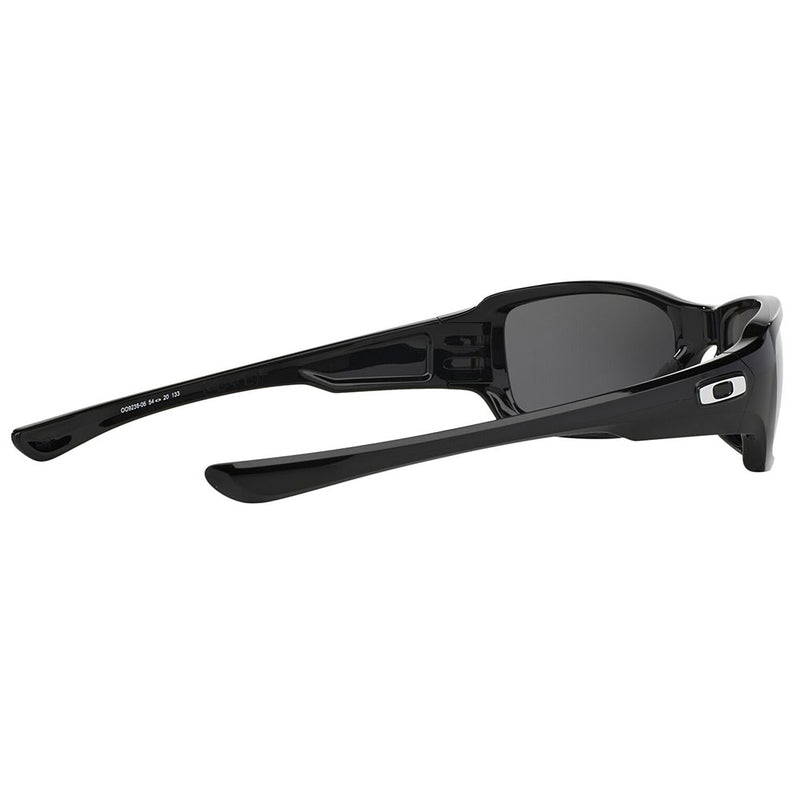 Oakley Fives Squared Sunglasses - Black Iridium Polarized Lens - Polished Black Frame