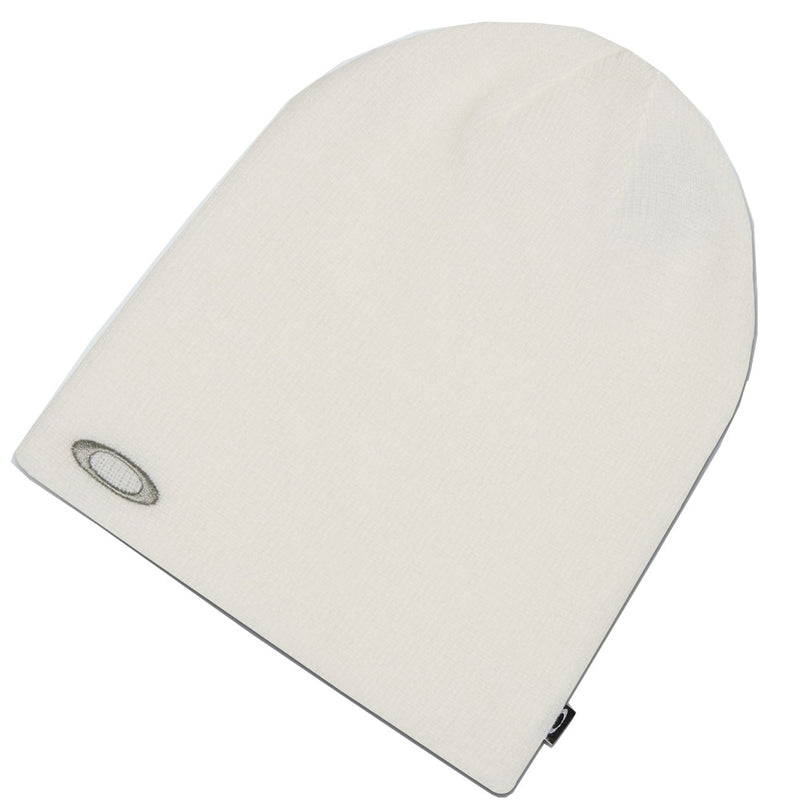 Oakley Fine Knit Beanie - White/Stone Grey