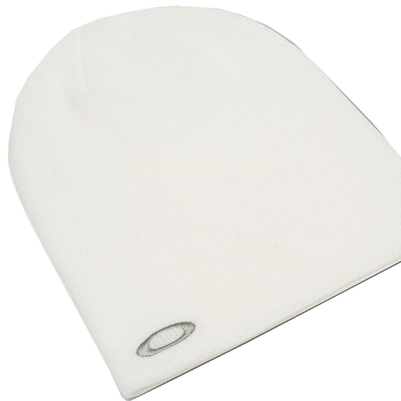 Oakley Fine Knit Beanie - White/Stone Grey