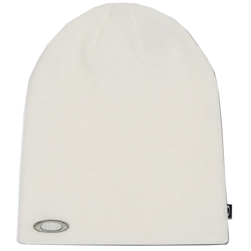 Oakley Fine Knit Beanie - White/Stone Grey