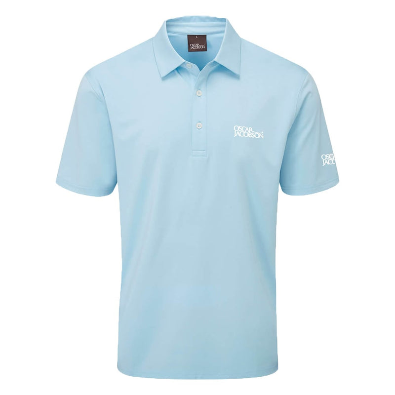 Oscar Jacobson Chap Tour Golf Polo Shirt - Sky Blue