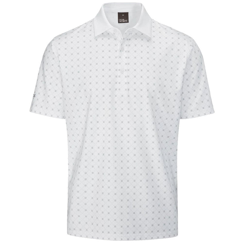 Oscar Jacobson Barton Polo Shirt - White/Pewter