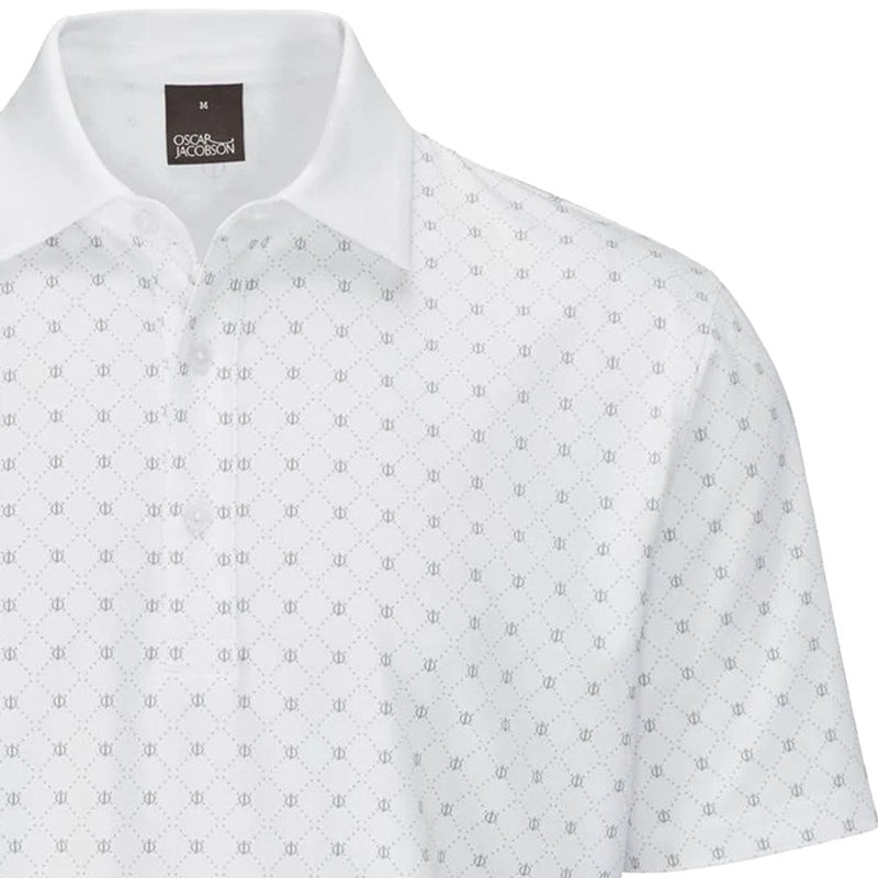 Oscar Jacobson Barton Polo Shirt - White/Pewter