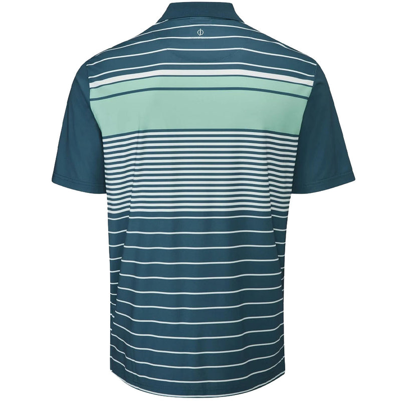 Oscar Jacobson Croft Polo Shirt - Aqua/White