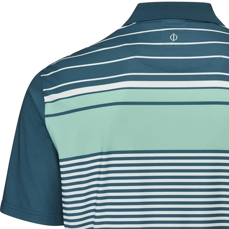 Oscar Jacobson Croft Polo Shirt - Aqua/White