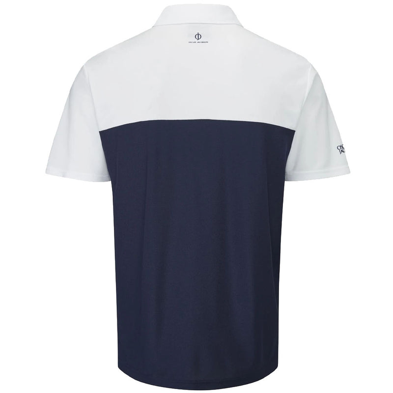 Oscar Jacobson Dodman Polo Shirt - Navy/Jewel Red