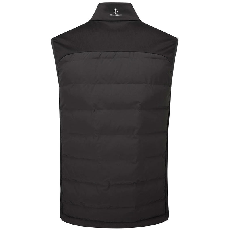 Oscar Jacobson Randal Full Zip Padded Gilet - Black